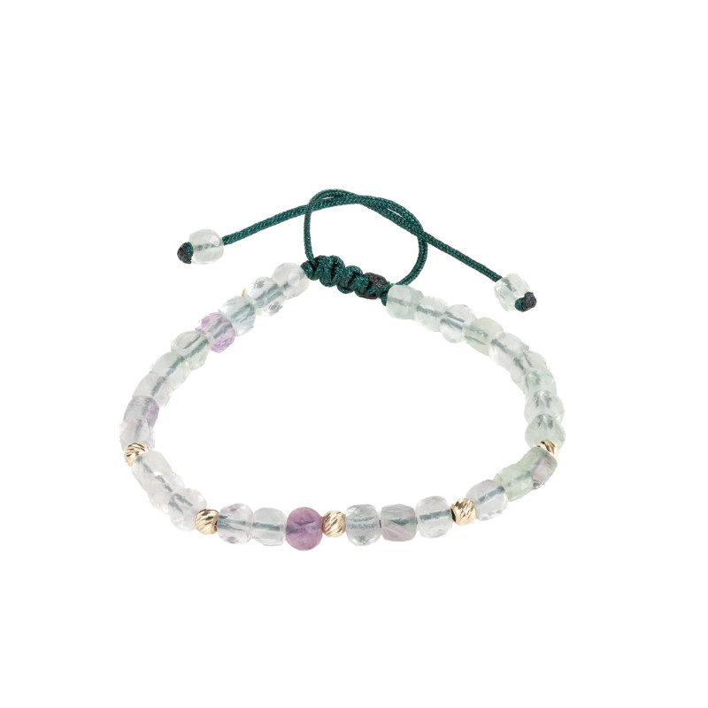 Bratara Kadras snur cu bilute de aur de 14k