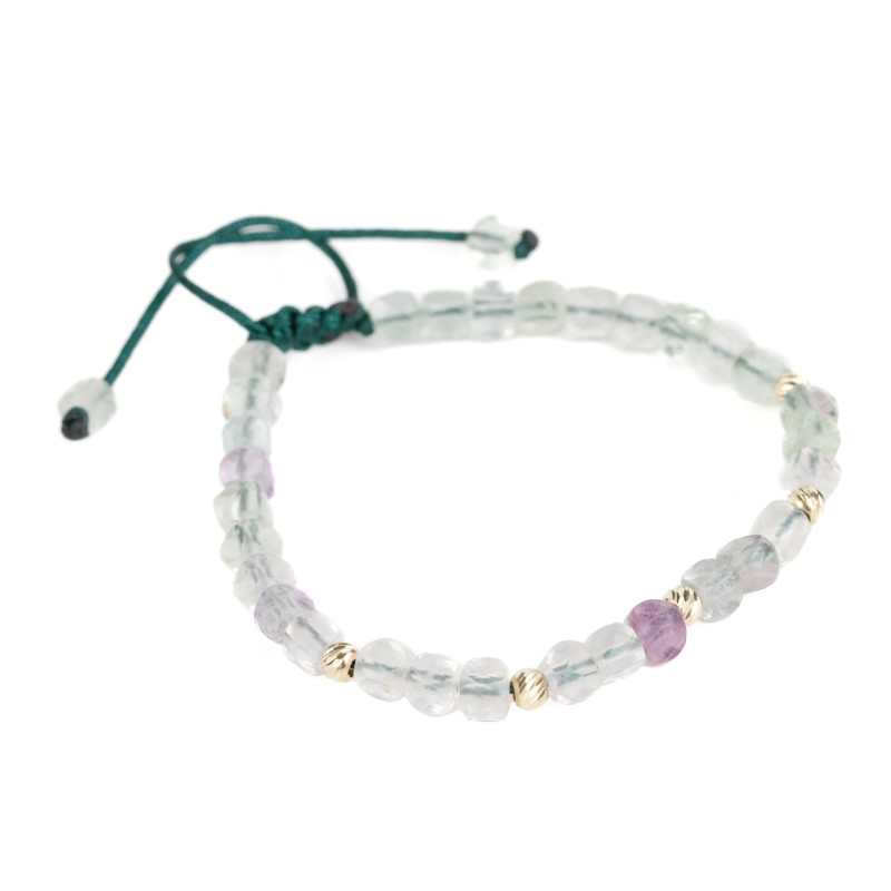 Bratara Kadras snur cu bilute de aur de 14k