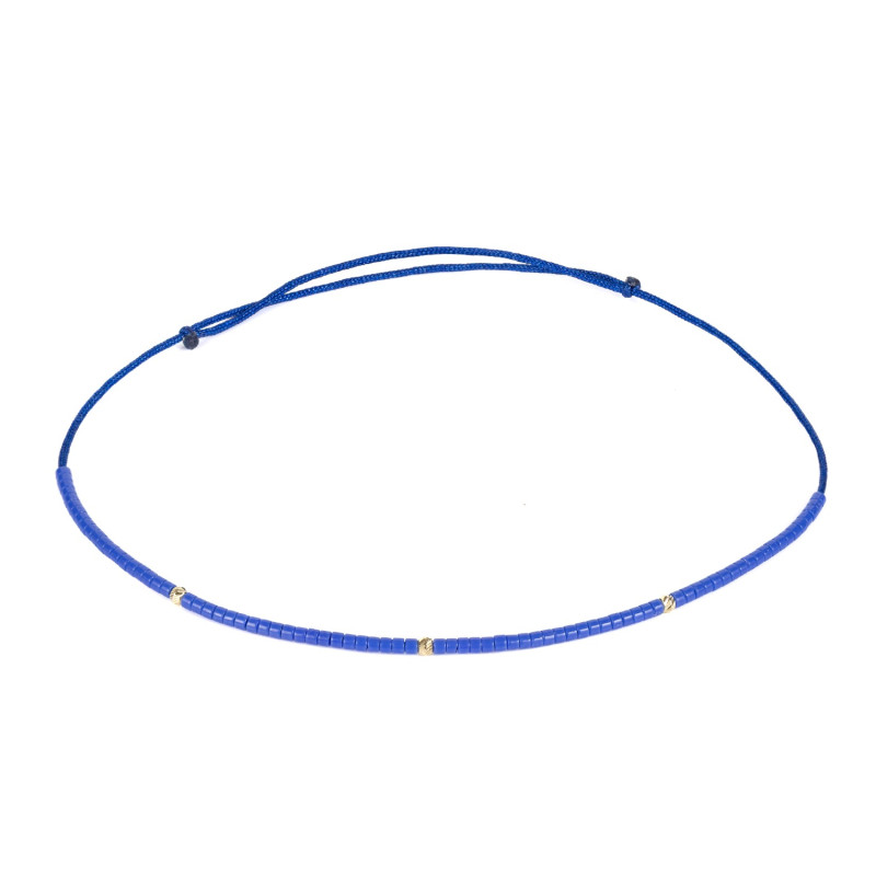 Bratara Kadras cu pietre miyuki si bile din aur 14 k