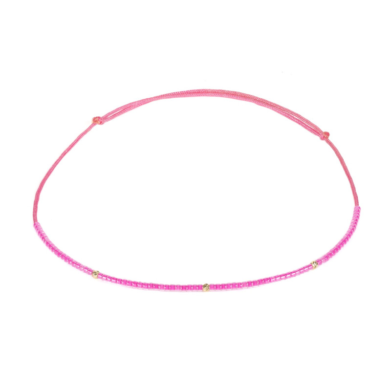 Bratara Kadras snur cu bilute din aur 14k si pietre miyuki