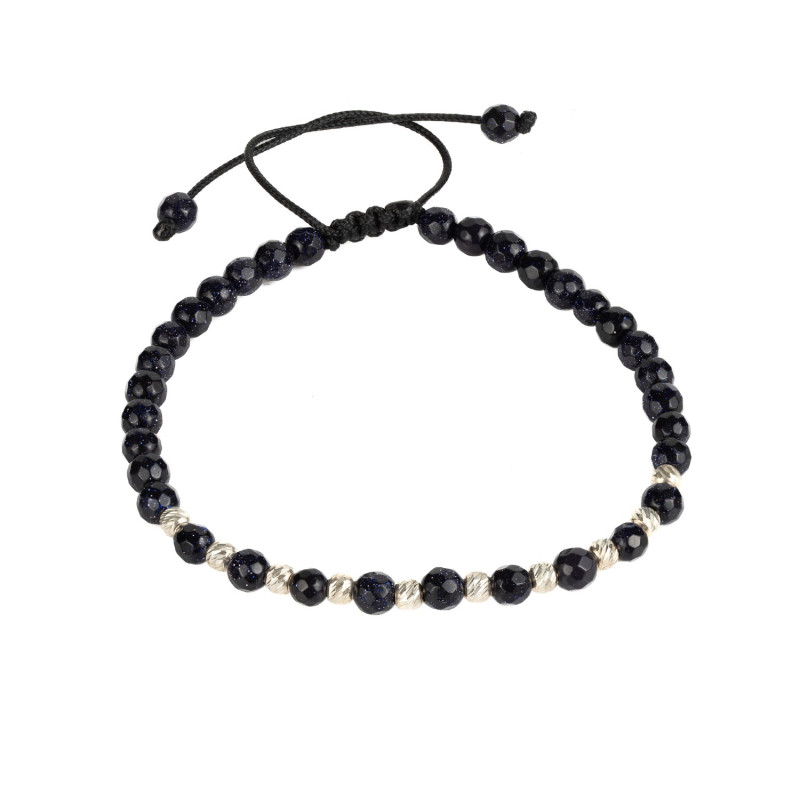 Bratara Kadras cu pietre onix bile din argint 925