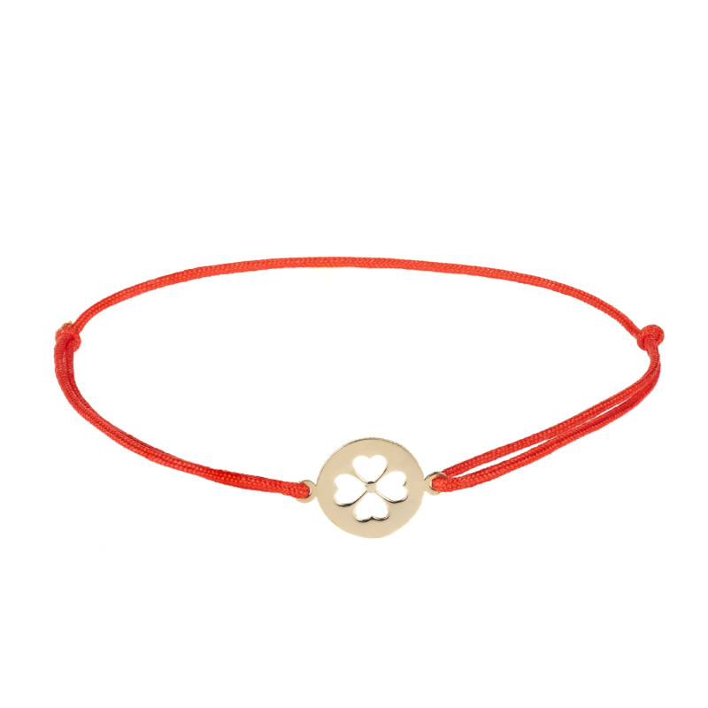 Bratara Kadras pe snur cu pandantiv aur 14k