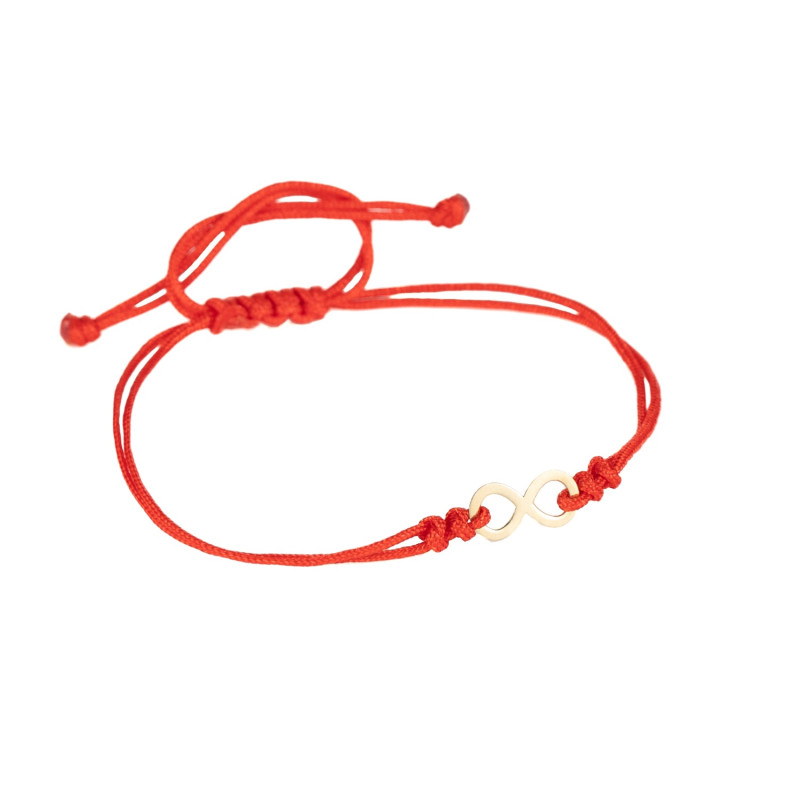 Bratara Kadras snur cu pandant din aur 14k -infinit