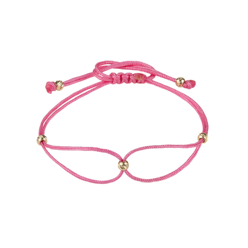 Bratara Kadras snur cu bilute din aur