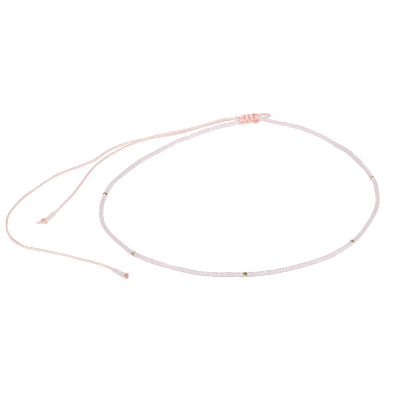 Colier Kadras cu bilute din aur de 14 k si pietre  miyuki