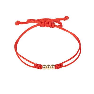 Bratara Kadras snur cu bilute din aur 14k