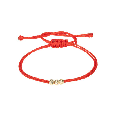 Bratara Kadras snur cu bilute din aur 14k