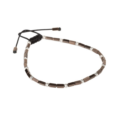 Bratara Kadras cu bile din argint 925 si pietre hematit