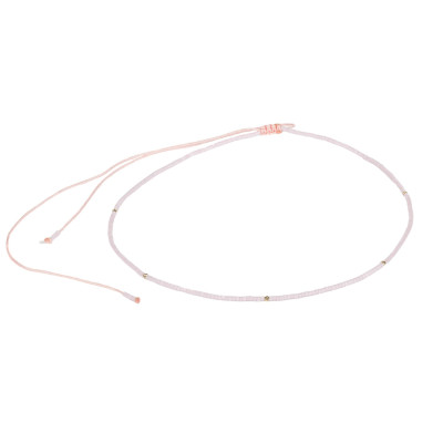 Colier Kadras cu bilute din aur de 14 k si pietre  miyuki