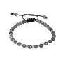 Bratara Kadras snur cu pietre jad si bile din argint 925